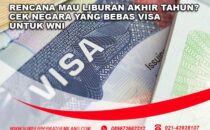 negara yang bebas visa untuk wni